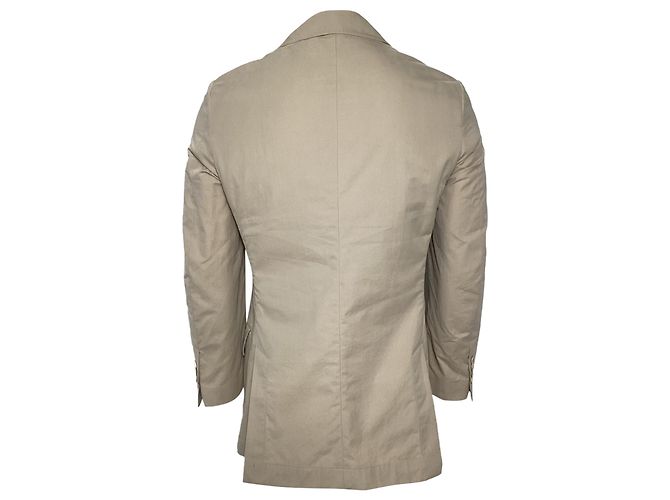 Cappotto corto Brunello Cucinelli in cotone beige - vista 3