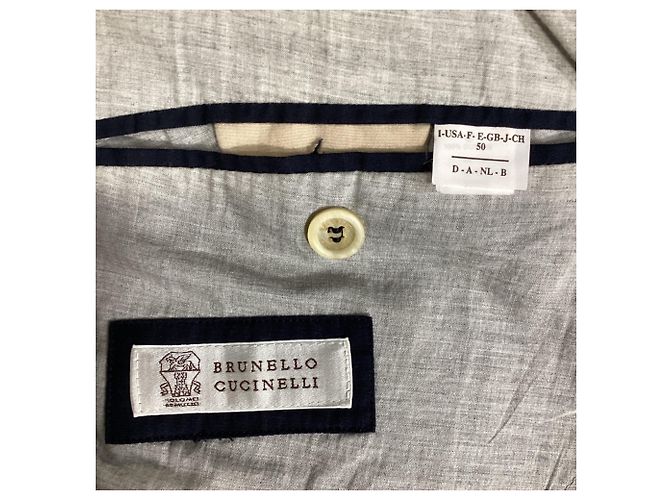 Cappotto corto Brunello Cucinelli in cotone beige - vista 5
