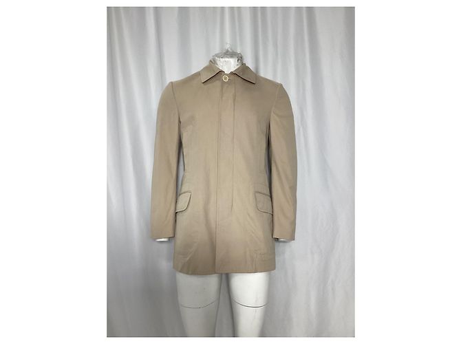 Cappotto corto Brunello Cucinelli in cotone beige - vista 7