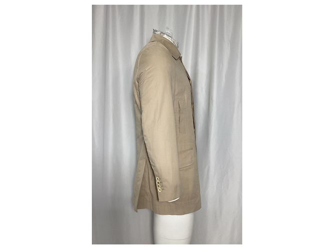 Cappotto corto Brunello Cucinelli in cotone beige - vista 8