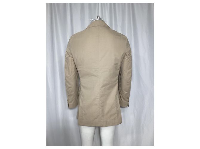 Cappotto corto Brunello Cucinelli in cotone beige - vista 9