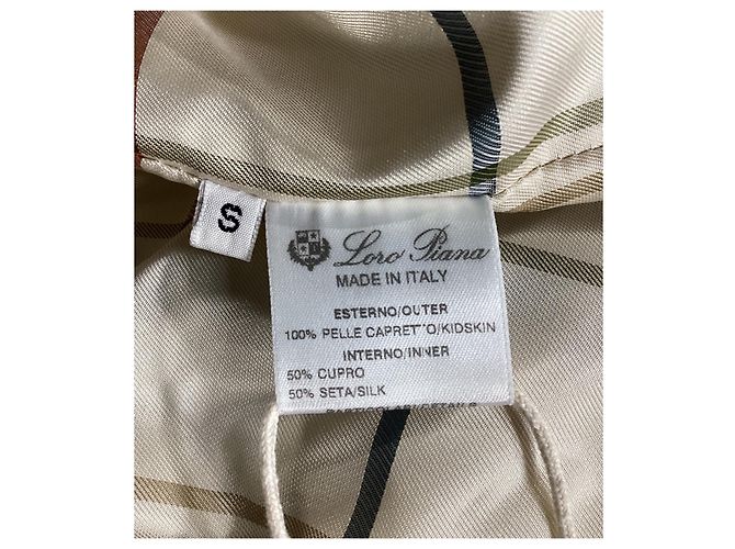 Giacca Bomber Loro Piana in Camoscio Grigio - vista 10
