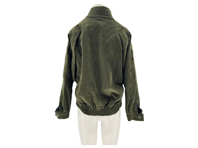 Les Prairies de Paris DIE PRÄRIEN VON PARIS Jacken T.International S Baumwolle Khaki - Ansicht 2