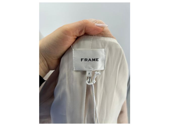 Frame Denim Giubbotti FRAME T.US 2 in cotone Rosa - vista 5
