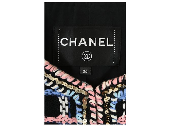 Giacca da sera in tweed stampato Chanel 2022 in cotone multicolore - vista 10
