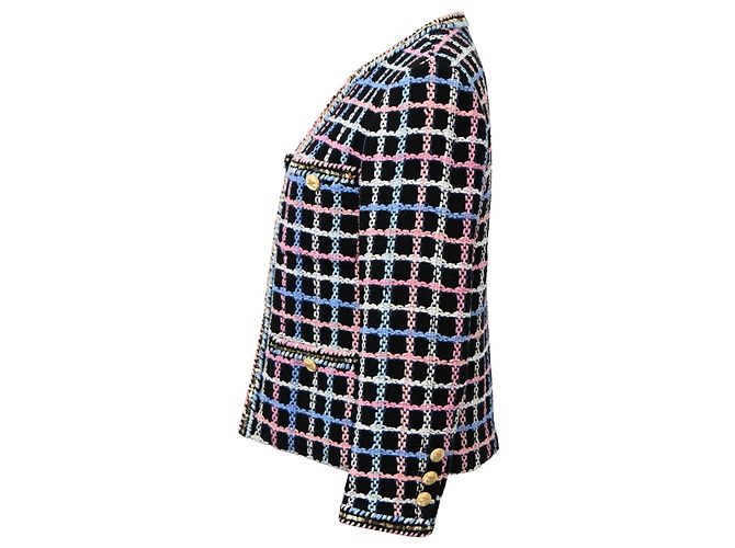 Giacca da sera in tweed stampato Chanel 2022 in cotone multicolore - vista 2