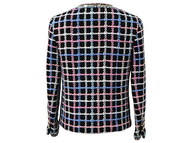 Giacca da sera in tweed stampato Chanel 2022 in cotone multicolore - vista 3
