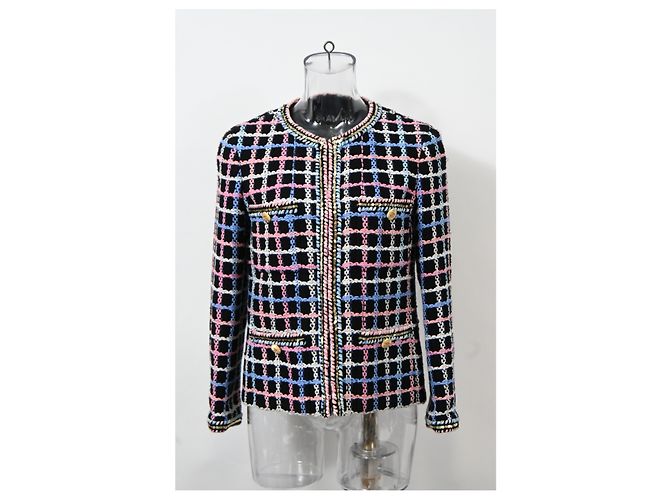 Giacca da sera in tweed stampato Chanel 2022 in cotone multicolore - vista 6