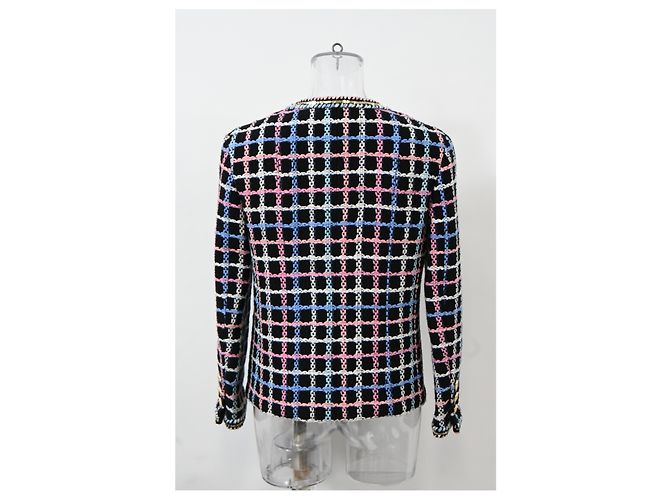 Giacca da sera in tweed stampato Chanel 2022 in cotone multicolore - vista 8