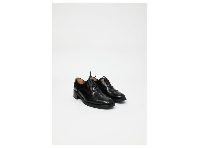 Oxfords in pelle nera di Church's con lacci Nero - vista 11
