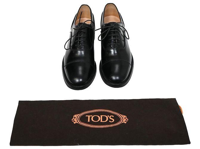 Oxfords in pelle nera di Church's con lacci Nero - vista 7