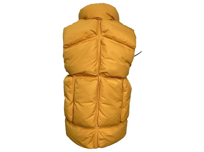 Moncler x Off-White Giverny gepolsterte Weste aus gelbem Nylon - Ansicht 3