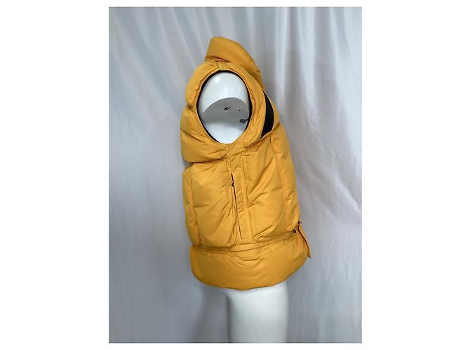 Moncler x Off-White Giverny gepolsterte Weste aus gelbem Nylon - Ansicht 8