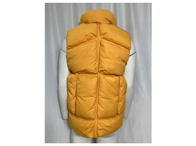 Moncler x Off-White Giverny gepolsterte Weste aus gelbem Nylon - Ansicht 9