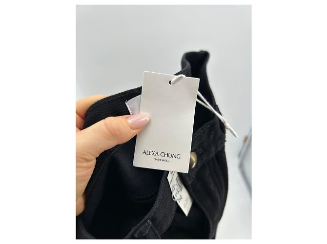 ALEXA CHUNG Jeans T.US 29 Algodón Negro - vista 3