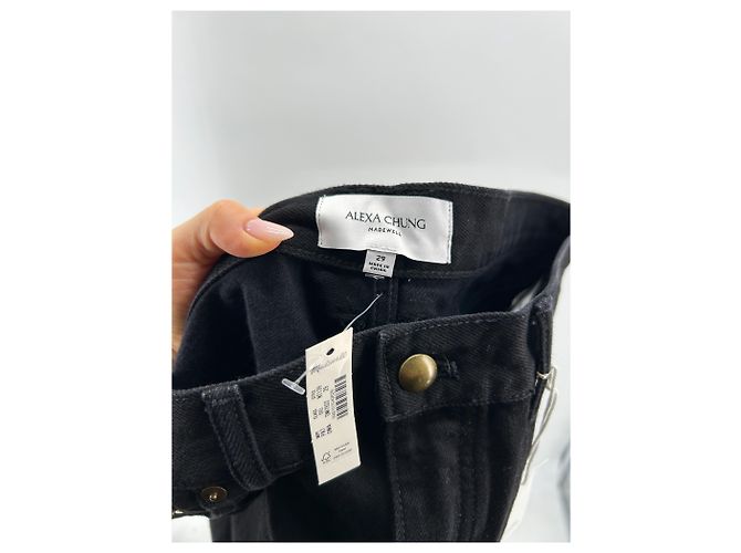 ALEXA CHUNG Jeans T.US 29 Algodón Negro - vista 4