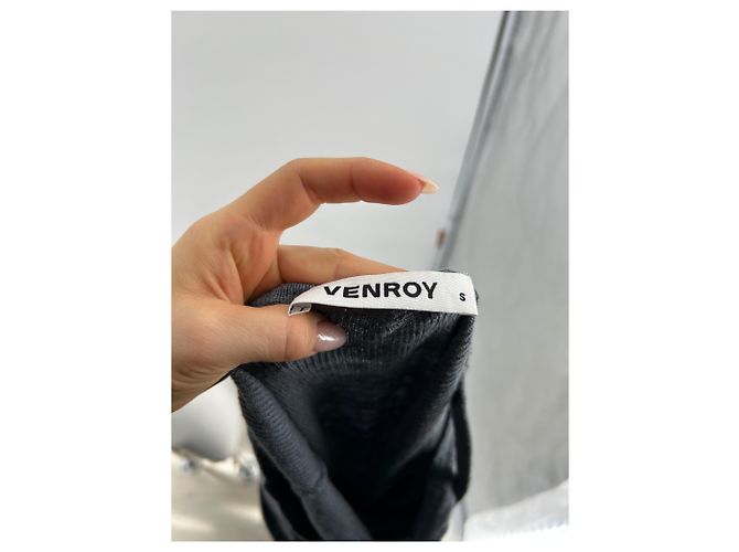 Autre Marque VENROY Vestidos T.Internacional S Lino Gris - vista 5