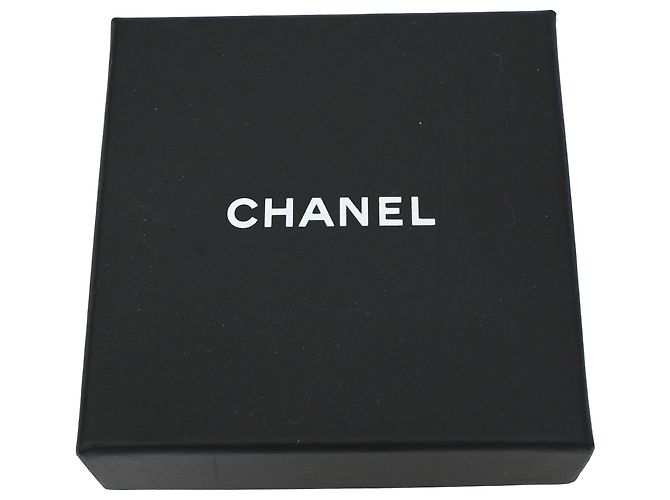 Timeless Chanel Chain CC Brosche aus schwarzem Lammleder - Ansicht 6