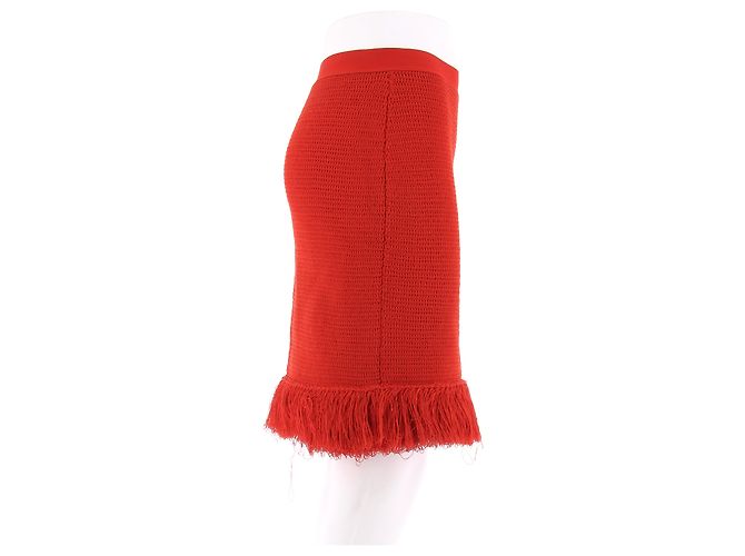BOTTEGA VENETA Faldas T.International L Algodón Roja - vista 3