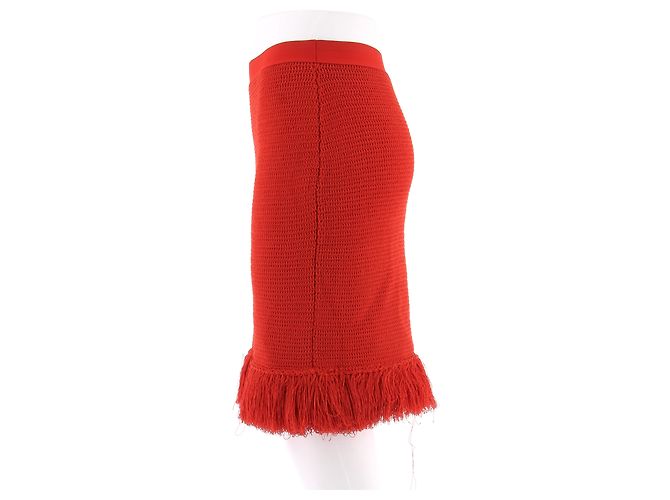 BOTTEGA VENETA Faldas T.International L Algodón Roja - vista 4