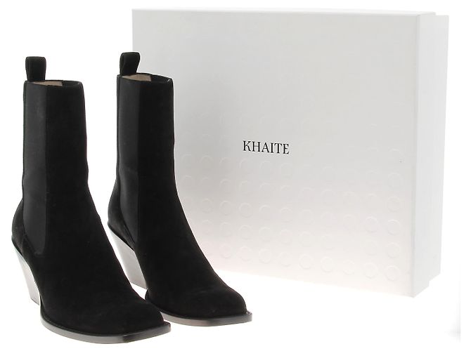 KHAITE Stivaletti T.EU 40.5 Camoscio Nero - vista 8