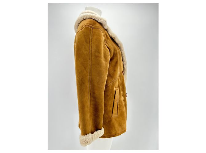 Cappotti GERARD DAREL T.0-5 2 in shearling Cammello - vista 3