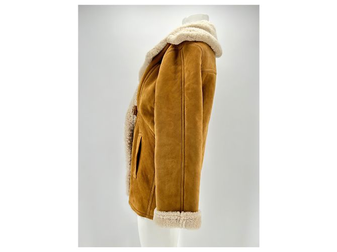 Cappotti GERARD DAREL T.0-5 2 in shearling Cammello - vista 4