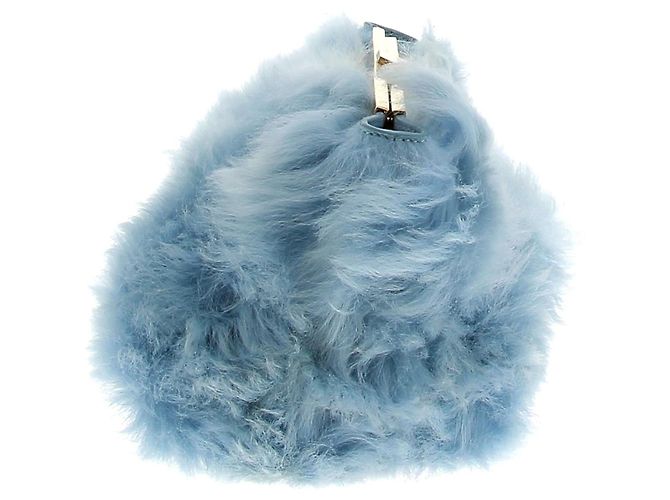 KHAITE Pochette T. Pelliccia Blu - vista 3