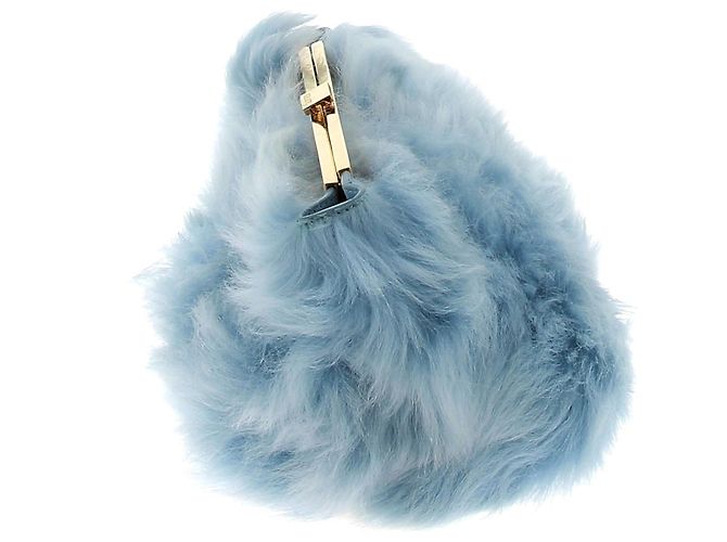 KHAITE Pochette T. Pelliccia Blu - vista 4