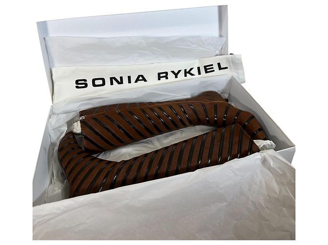 Botas Sonia Rykiel de salto kitten listradas em pelo de pônei Multicor - vista 7