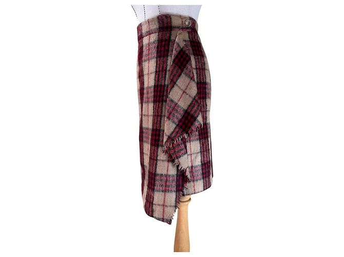 Falda Max Mara de lana con estampado tartan Multicolor - vista 2