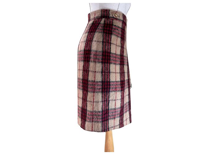 Falda Max Mara de lana con estampado tartan Multicolor - vista 3