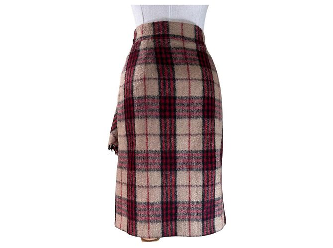 Falda Max Mara de lana con estampado tartan Multicolor - vista 4