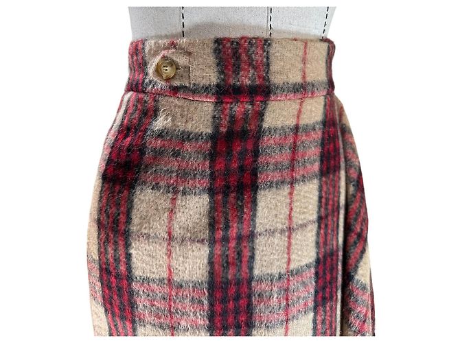 Falda Max Mara de lana con estampado tartan Multicolor - vista 5