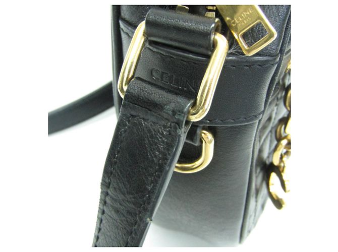 Céline Borsa a tracolla media Celine 188353BFH Nero - vista 10