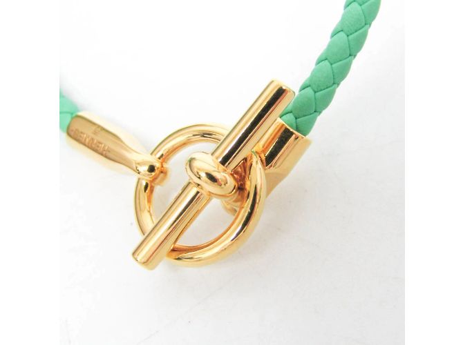 Hermès Lederarmband Hermes Glennan H071681F Golden Grün - Ansicht 3