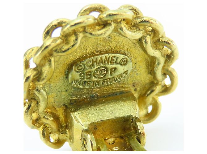 Orecchini placcati in oro Chanel Coco Mark - vista 6