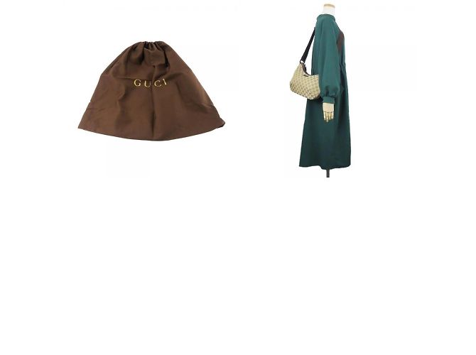 Borsa a Spalla in Tela GG Gucci Marrone - vista 10