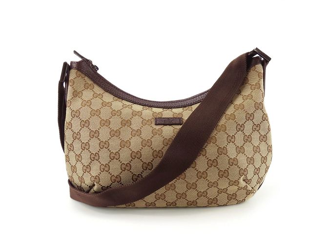 Borsa a Spalla in Tela GG Gucci Marrone - vista 11