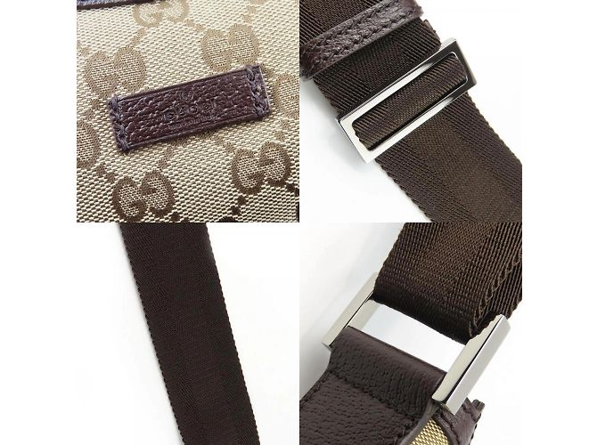 Borsa a Spalla in Tela GG Gucci Marrone - vista 5