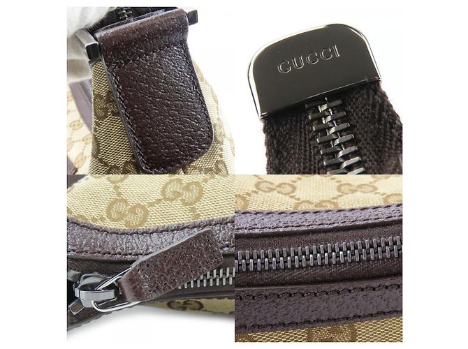 Borsa a Spalla in Tela GG Gucci Marrone - vista 6