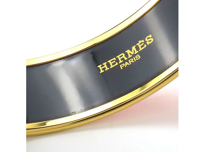Bracciale in smalto arancione Hermès - vista 8