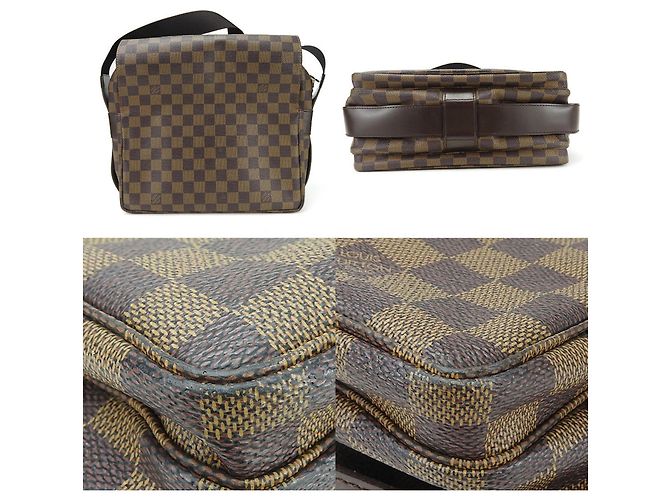 Naviglio Borsa Messenger Damier Ebene Louis Vuitton - vista 4