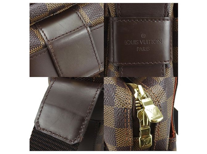 Naviglio Borsa Messenger Damier Ebene Louis Vuitton - vista 5