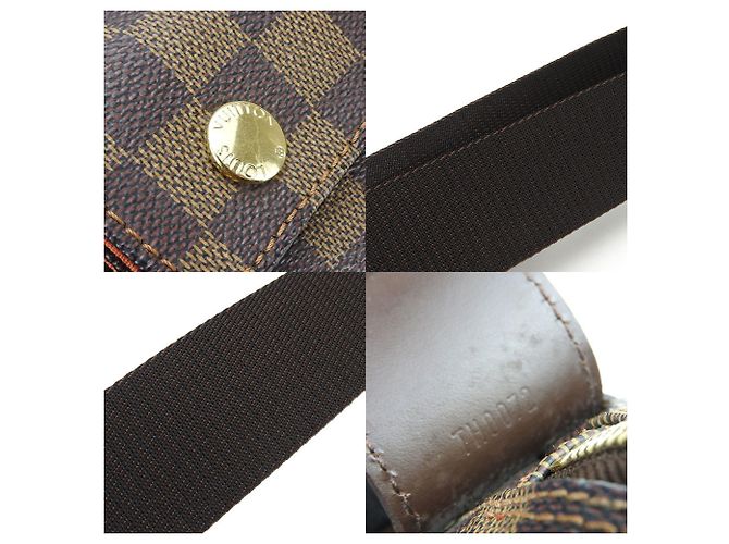 Naviglio Borsa Messenger Damier Ebene Louis Vuitton - vista 6