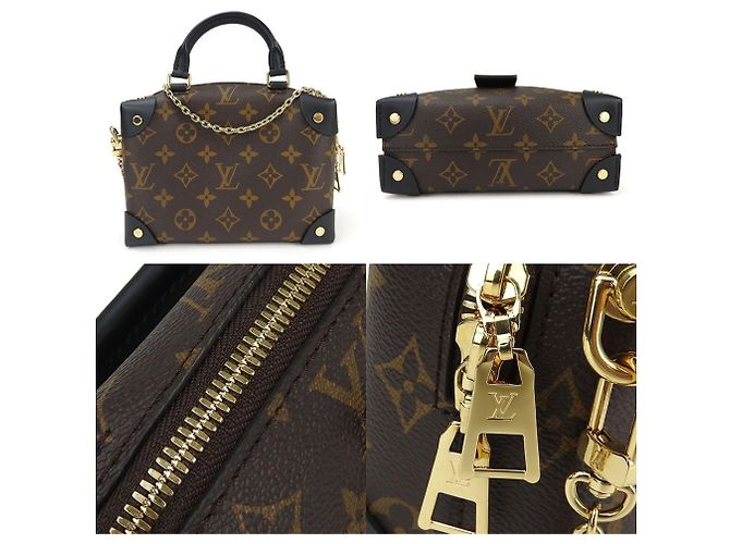 Borsa Petite Malle Souple Louis Vuitton Monogramma - vista 4