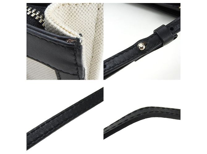 Borsa a spalla Pochette Balenciaga nera e avorio Nero Crudo - vista 6