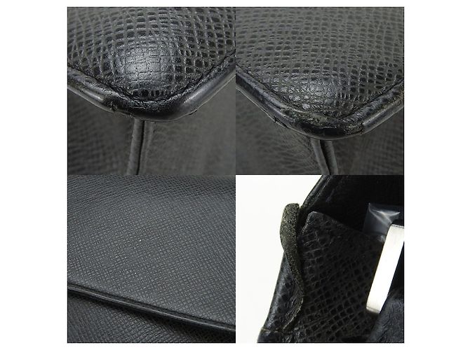 Borsa a spalla in pelle Taiga Louis Vuitton Grigio - vista 5