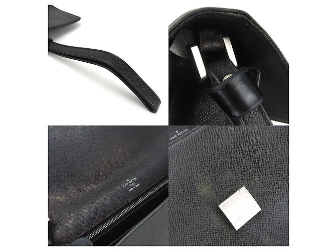 Borsa a spalla in pelle Taiga Louis Vuitton Grigio - vista 7