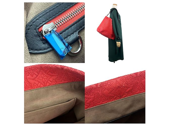 Borsa a Spalla Monogram Louis Vuitton Nero Rosso - vista 10